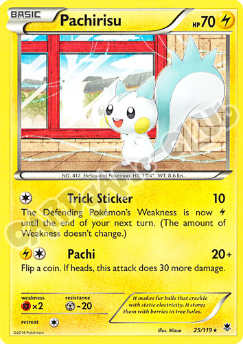 025 / 119 Pachirisu rara normale (EN)