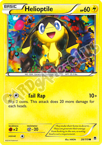 028 / 119 Helioptile comune normale (EN)