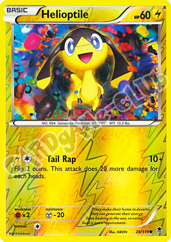 028 / 119 Helioptile comune foil reverse (EN)