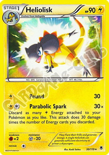 030 / 119 Heliolisk rara foil (EN)