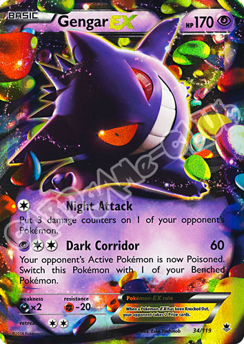 034 / 119 Gengar EX rara ex foil (EN)