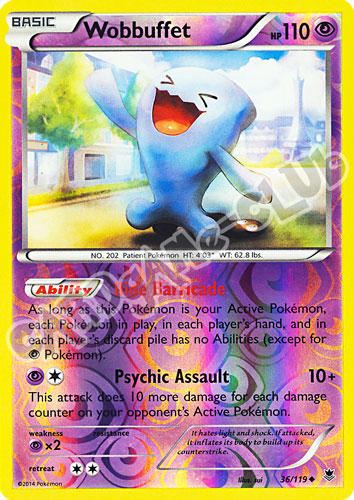 036 / 119 Wobbuffet non comune foil reverse (EN)