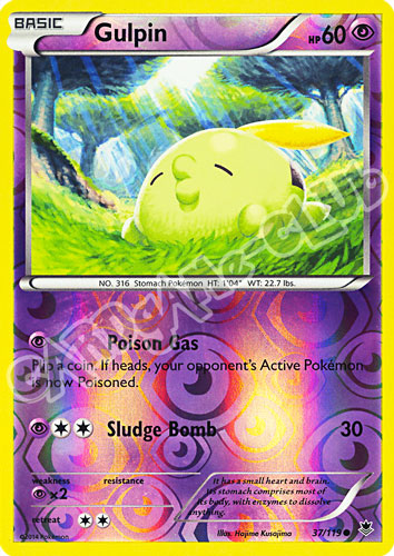 037 / 119 Gulpin comune foil reverse (EN)