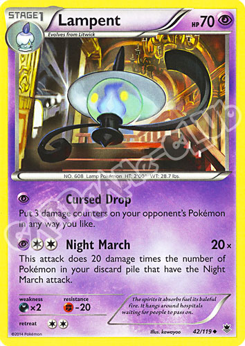 042 / 119 Lampent non comune normale (EN)