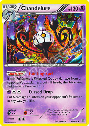 043 / 119 Chandelure rara foil (EN)