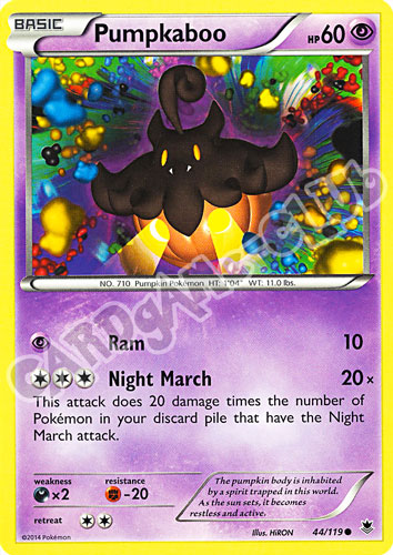 044 / 119 Pumpkaboo comune normale (EN)