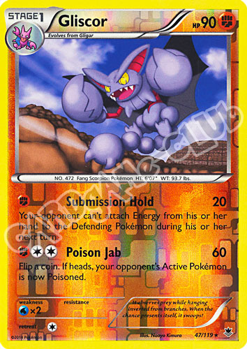 047 / 119 Gliscor rara foil reverse (EN)