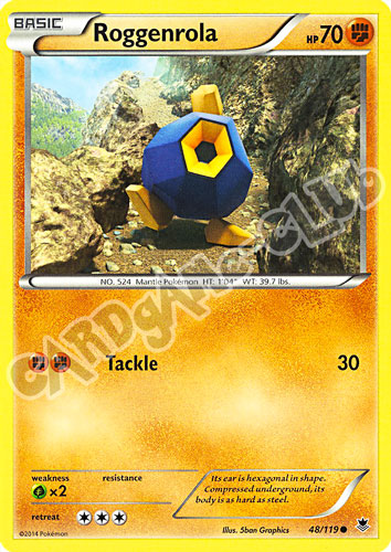 048 / 119 Roggenrola comune normale (EN)