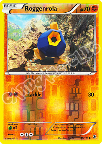 048 / 119 Roggenrola comune foil reverse (EN)