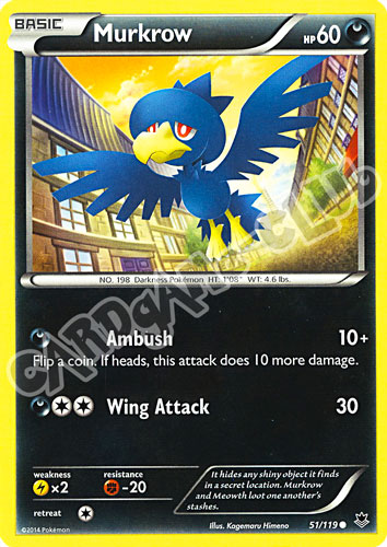 051 / 119 Murkrow comune normale (EN)