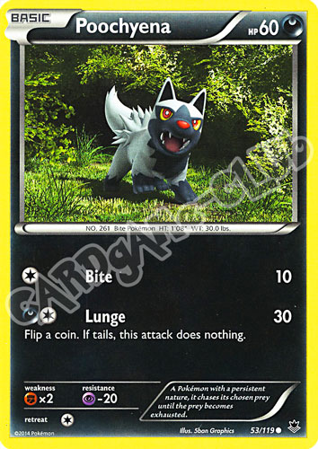 053 / 119 Poochyena comune normale (EN)