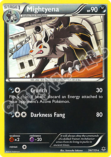 054 / 119 Mightyena rara normale (EN)