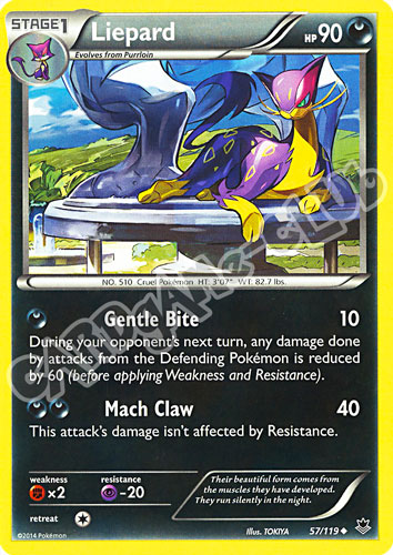 057 / 119 Liepard non comune normale (EN)