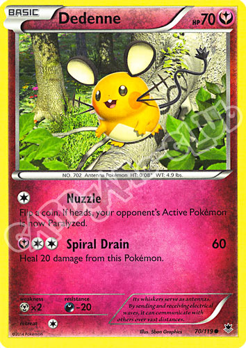 070 / 119 Dedenne comune normale (EN)