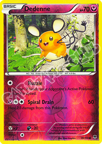 070 / 119 Dedenne comune foil reverse (EN)