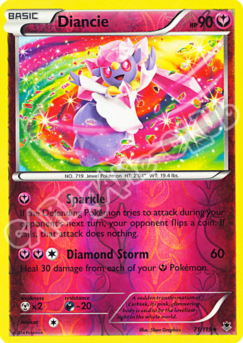 071 / 119 Diancie rara foil reverse (EN)