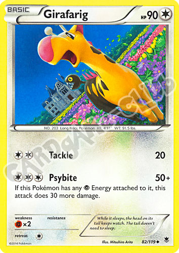 082 / 119 Girafarig non comune normale (EN)