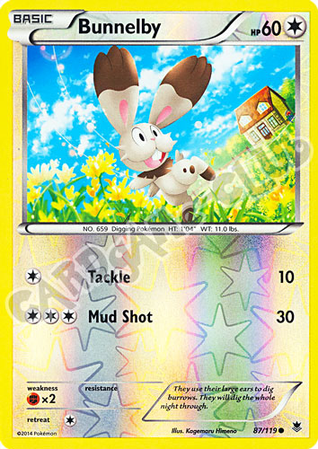 087 / 119 Bunnelby comune foil reverse (EN)