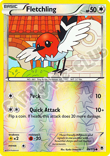 089 / 119 Fletchling comune foil reverse (EN)