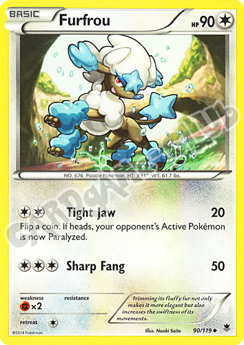 090 / 119 Furfrou non comune normale (EN)