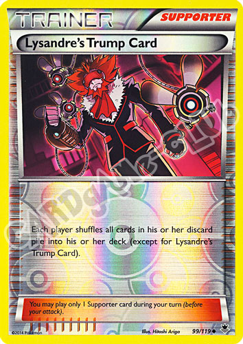 099 / 119 Lysandre's Trump Card non comune foil reverse (EN)