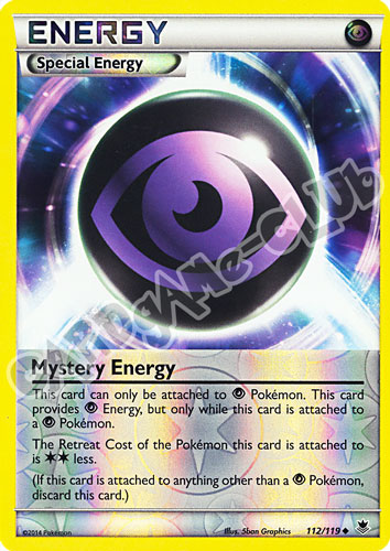 112 / 119 Mystery Energy non comune foil reverse (EN)