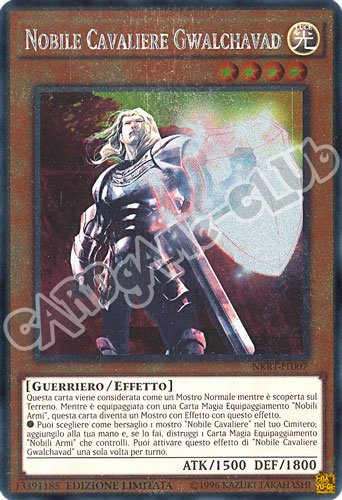 NKRT-IT007 Nobile Cavaliere Gwalchavad rara platino Edizione Limitata (IT) -NEAR MINT-