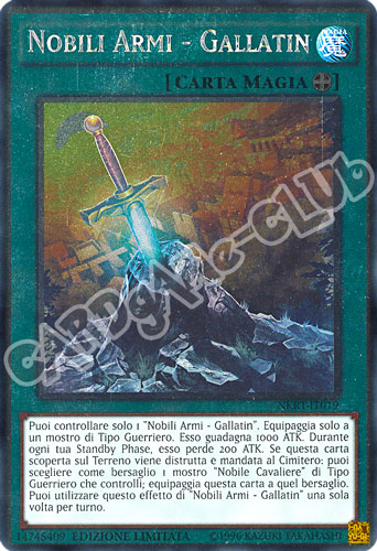 NKRT-IT019 Nobili Armi - Gallatin rara platino Edizione Limitata (IT) -NEAR MINT-