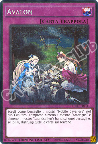 NKRT-IT031 Avalon rara platino Edizione Limitata (IT) -NEAR MINT-