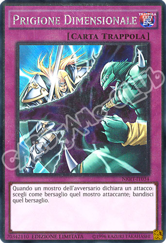 NKRT-IT034 Prigione Dimensionale rara platino Edizione Limitata (IT) -NEAR MINT-