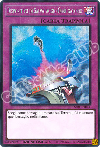 NKRT-IT044 Dispositivo di Salvataggio Obbligatorio rara platino Edizione Limitata (IT) -NEAR MINT-