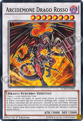 LC5D-IT069 Arcidemone Drago Rosso comune 1a Edizione (IT) -NEAR MINT-
