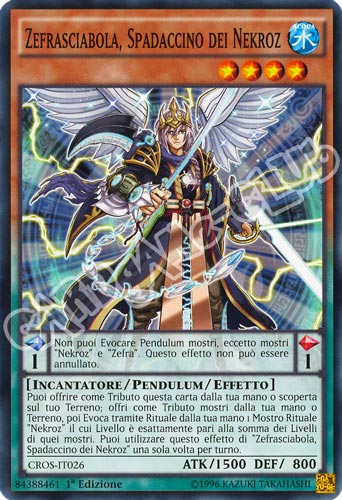 CROS-IT026 Zefrasciabola, Spadaccino dei Nekroz comune 1a edizione (IT) -NEAR MINT-