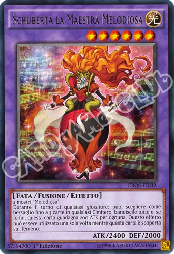 CROS-IT039 Schuberta la Maestra Melodiosa rara 1a edizione (IT) -NEAR MINT-