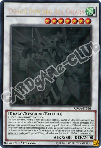 CROS-IT046 Drago Synchro Ala Chiara rara ghost 1a edizione (IT) -NEAR MINT-
