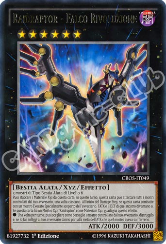 CROS-IT049 Raidraptor-Falco Rivoluzione rara 1a edizione (IT) -NEAR MINT-