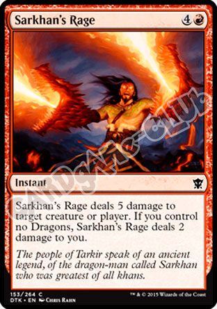 153 / 264 Sarkhan's Rage comune (EN) -NEAR MINT-