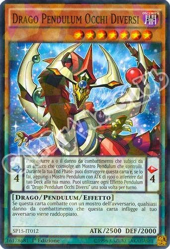 SP15-IT012 Drago Pendulum Occhi Diversi comune starfoil 1a edizione (IT)  -GOOD-
