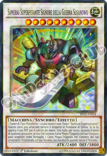 SP15-IT034 Samurai Superpesante Signore della Guerra Susanowo comune starfoil 1a edizione (IT) -GOOD-