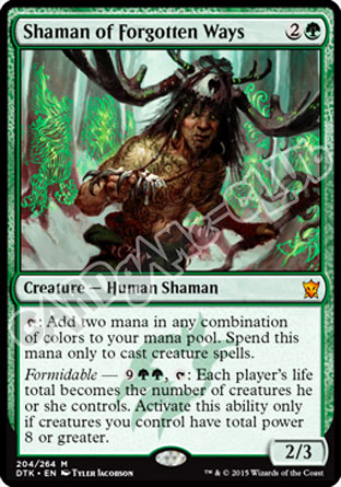 204 / 264 Shaman of Forgotten Ways rara mitica (EN) -NEAR MINT-