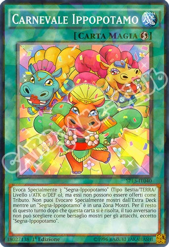 SP15-IT040 Carnevale Ippopotamo comune starfoil 1a edizione (IT) -NEAR MINT-