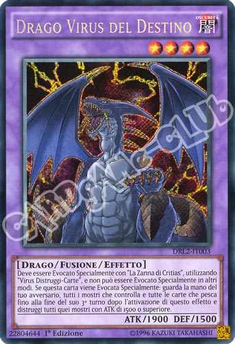 DRL2-IT003 Drago Virus del Destino rara segreta 1a edizione (IT) -NEAR MINT-
