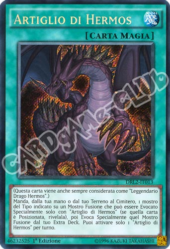 DRL2-IT013 Artiglio di Hermos rara segreta 1a edizione (IT) -NEAR MINT-