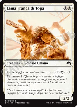 036 / 272 Lama Franca di Topa comune (IT) -NEAR MINT-