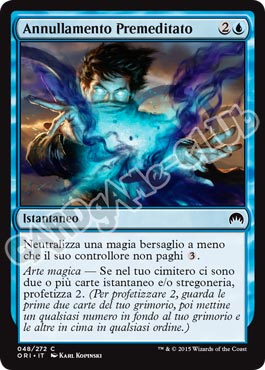 048 / 272 Annullamento Premeditato comune (IT) -NEAR MINT-