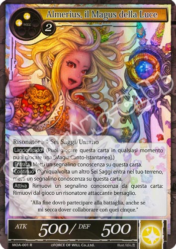 MOA1-IT001 Almerius, il Magus della Luce rara foil (IT) -NEAR MINT-