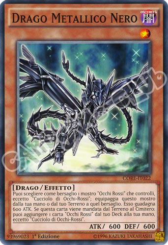 CORE-IT022 Drago Metallico Nero comune 1a edizione (IT) -NEAR MINT-