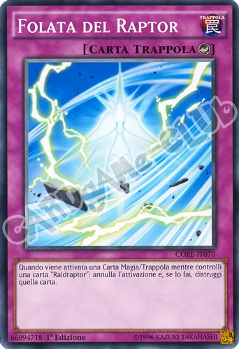 CORE-IT070 Folata del Raptor comune 1a edizione (IT) -NEAR MINT-