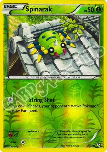 05 / 98 Spinarak comune foil reverse (EN) -NEAR MINT-