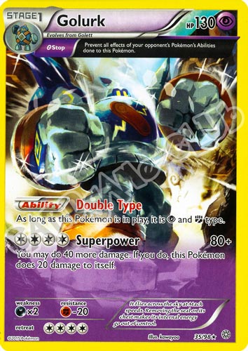 35 / 98 Golurk rara normale (EN) -NEAR MINT-